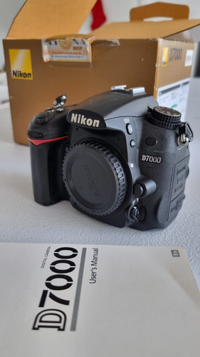  Nikon D7000 Dslr Com Caixa, Manual, Bateria E Cartão