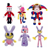  6 Piezas Peluche De Circo Digital, Conejitos.payasos