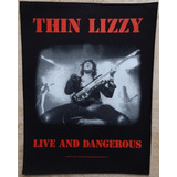 Back Patch Para Costas Thin Lizzy Live And Dangerous Oficial