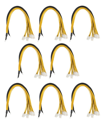 Paquete De 8 Cables De Fuente De Alimentación Para Servidore