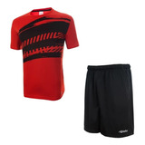 Camiseta Short Padel Tenis Hombre Bolsillos Combo Kadur