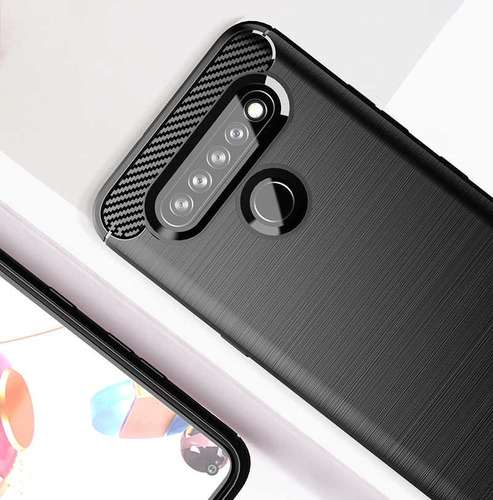 Funda Tpu Fibra Carbono Para LG K51s