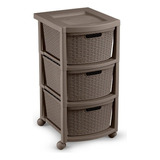 Cajonero Organizador 3 Niveles Rattan Rimax Envio Ya