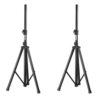 Kit 2 Tripie Bocina Soporte Base Pedestal Bafle Tri-1001 Color Negro | Envío gratis