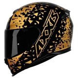 Capacete Axxis Breaking Gloss Black Gold