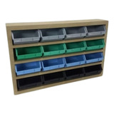 Organizador Pared/mesa  16 Bins 10x5x10 Cm