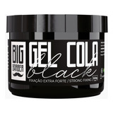 Gel Cola Black Big Barber 300g Modelador Cobre Fios Brancos