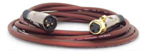 Cable Canon A Canon Para Microfonos Shure Gold  Low Noise 