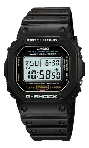 Relógio Masculino Casio G-shock Digital Dw-5600e-1vdf Preto