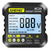 Detector De Enchufe Digital Aneng Ac10 Polari Verifier