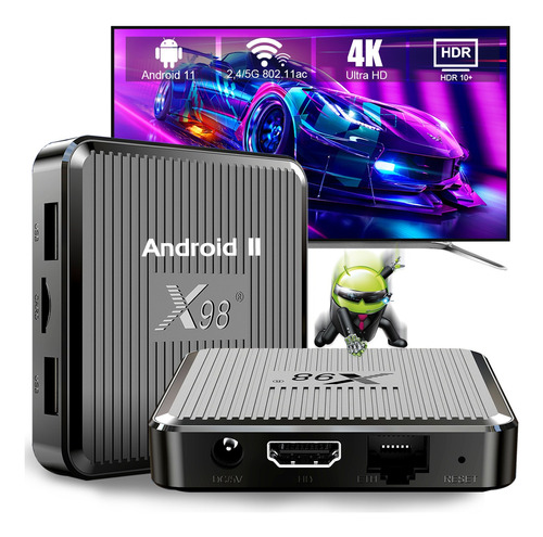 Smart Tv Player 4k Android 11.0 5g Dual Wifi De 4gb+64gb