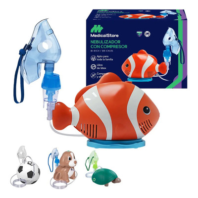Nebulizador Compacto Portátil Para Adulto E Infantil Color Pescado | Envío gratis