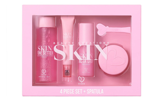 Set Skincare Beauty Creations Skin 4 Piezas + Espatula