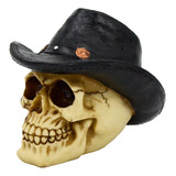 Caveira Cowboy Com Chapéu Crânio Medieval Rodeio Boiadeiro