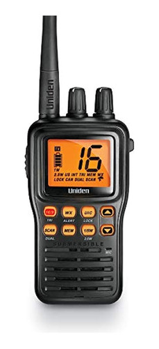 Uniden Mhs75 Radio Marina Vhf De 2 Vías Impermeable Y Portát