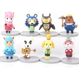 8pcs/set Animal Crossing Acción Figura Modelo Niños Juguete
