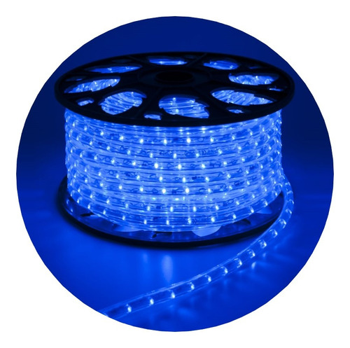 Manguera Tira Led 10 Metros Exterior Azul Navidad Premium