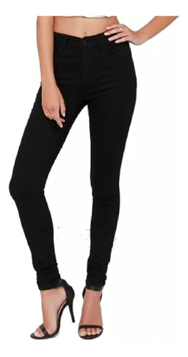 Pantalon Vestir Mujer Chupin Bengalina Elastizado Tiro Alto