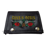 Billeteras Guns N´ Roses Cuero Bordada Rockería Que Sea Rock