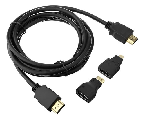 Cabo Hdmi Hdtv 4 Em 1 Hdtv Mini Micro Hd Tv Tipo A Tipo D