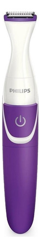 Depilador Elétrico Sem Fio Philips Brt383/15 Branco E Roxo