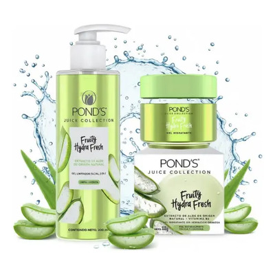 Ponds Hydra Fresh Facial Aloe Gel Limpiador+ Gel Hidratante | Envío gratis