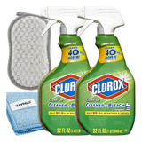 Limpiador Clorox-clean-up Con Blanqueador 32 Oz + Toalla Y E