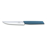 Victorinox Cuchillo Para Bistec Swiss Modern Color Azul Petróleo