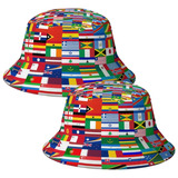 Estampado De Países En Gorra, Mxfbs-002, 2 Piezas, Unitalla,