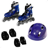 Patins C/kit Proteção Adulto Infantil Roller Inline Feminino