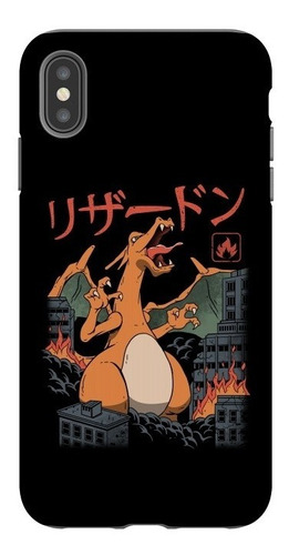 Estuche Forro iPhone Samsung Diseño Fire Kaiju