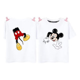 Camisetas De Manga Corta Con Estampado Divertido Mickey