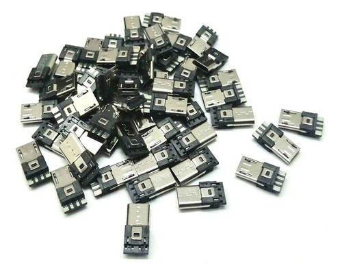 Lylgo 20pcs Usb Tipo B Estándar Micro Puerto Macho Soldadura