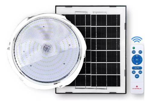 Luminaria Solar Interna 100w Controle Remoto 12h Oversun