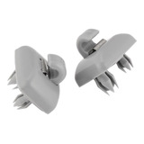 2 Clips Soporte Visera Parasol Audi A1 A3 A4 A5 Q3 Q5 Gris