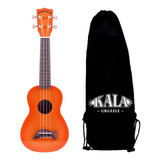 Ukelele Kala Mk-sd Burst Colors Soprano Con Funda Cuo Color Naranja