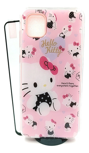 Case Kitty + Mica Templada Para Samsung Galaxy A04e