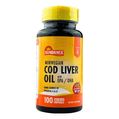 Aceite Hígado Bacalao Sundance Omega 3 Vitaminas A D 100 Cápsulas | MercadoLibre