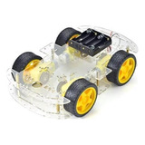 Kit Chasis Auto Robot 4wd 4 Motores Rover 