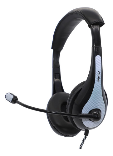 Auriculares Avid Ae-36 En Blanco Con Micrófono De Brazo Ajus