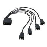 Cabo Adaptador Molex Para 4 Cooler Fan 3 E 4 Pinos Pc Gamer