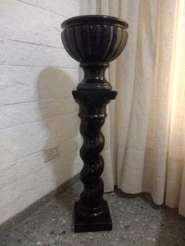 Pedestal De Yeso Con Copa Porta Maceta