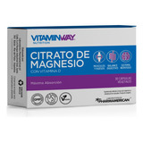 Citrato De Magnesio Estuche 30 Cápsulas Vitamin Way + Vit. D Sabor Sin Sabor