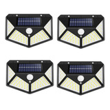 Pack Of 4 Pir Motion Sensors With Sunlight Solar E