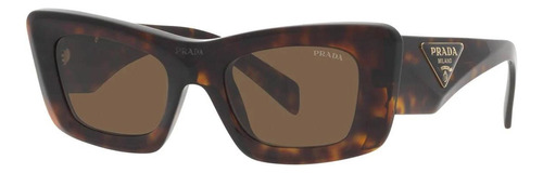 Prada Spr 13zs 2au-06b Square Fashion Tortoise Gold