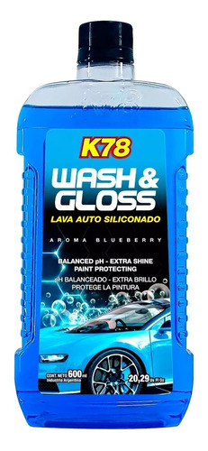 Shampoo Siliconado K78 Lava Auto Autos Maximo Brillo 500cc