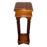 Pedestal Estilo Taburete Rectangular Cuadrado De Pino Oregon