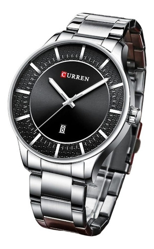 Reloj Curren Calendario Para Hombre Pulso Acero Sumergible