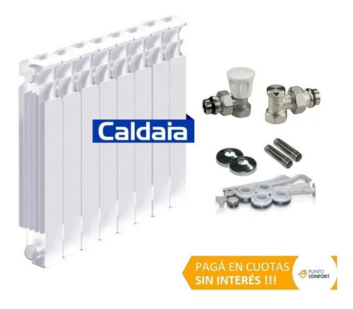 Radiador Caldaia Clan N 500 X 6 Elementos Kit Completo Envío