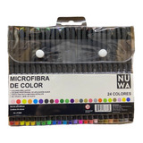 Microfibras Nuwa Punta Fina 0.4mm X 24 Colores